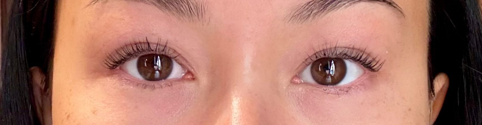 Megan's lash lift results from Aura Beauty Center in Bitola, North Macedonia